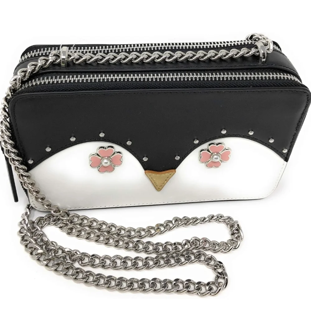 ❤️ Relisted Kate Spade Frosty Penguin Chain Strap Purse - Picture 5 of 15